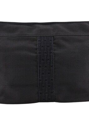 HERMES Herline Pouch MM Pouch Clutch bag gray Nylon canvas unisex